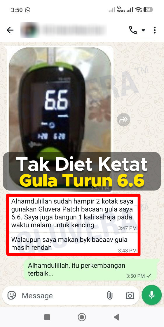 Testimoni: tak diet ketat, gula turun 6.6